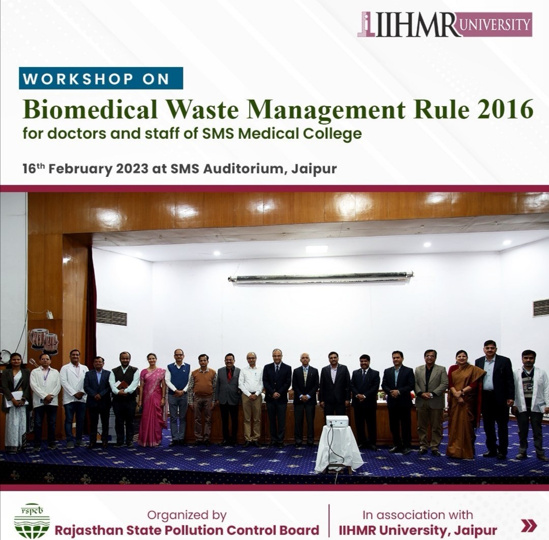 IIHMR University, Rajasthan State Pollution Control Board organizes a